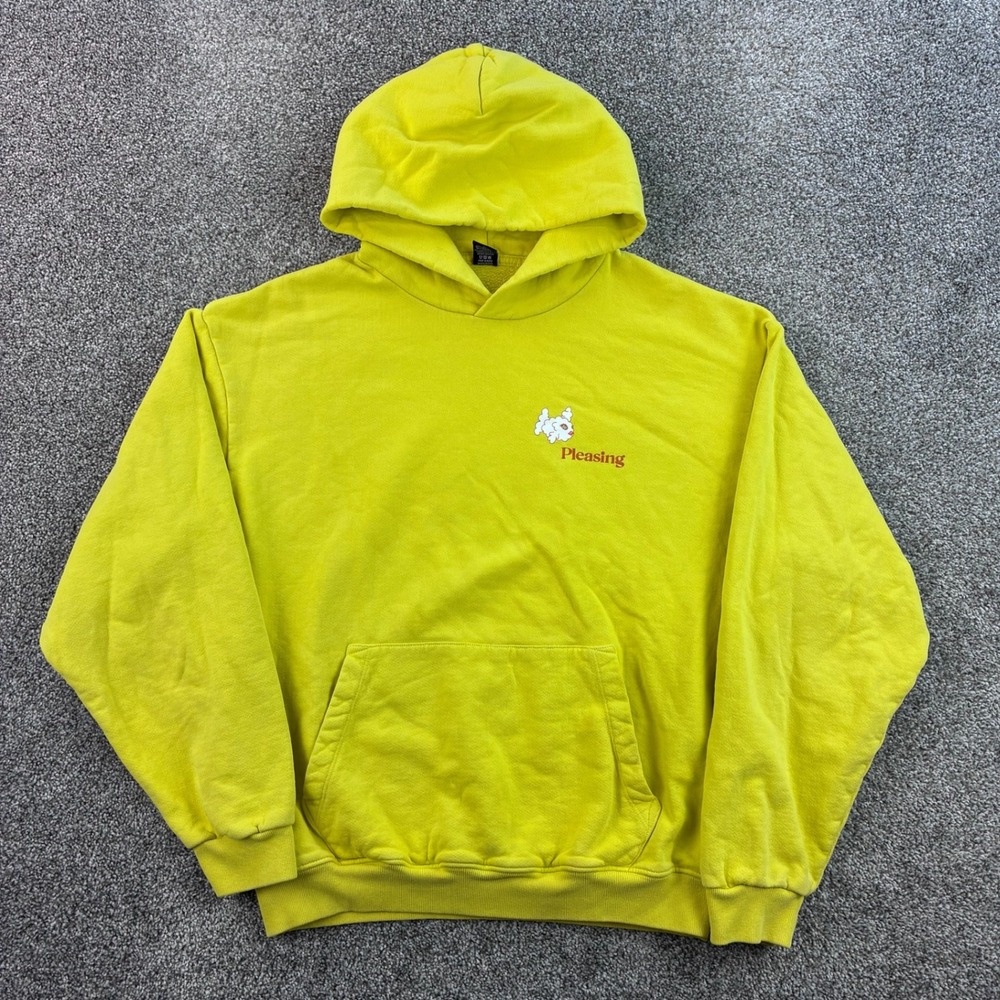 Pleasing Hoodie Mens Medium Yellow Harry Styles Sweatshirt One Direction